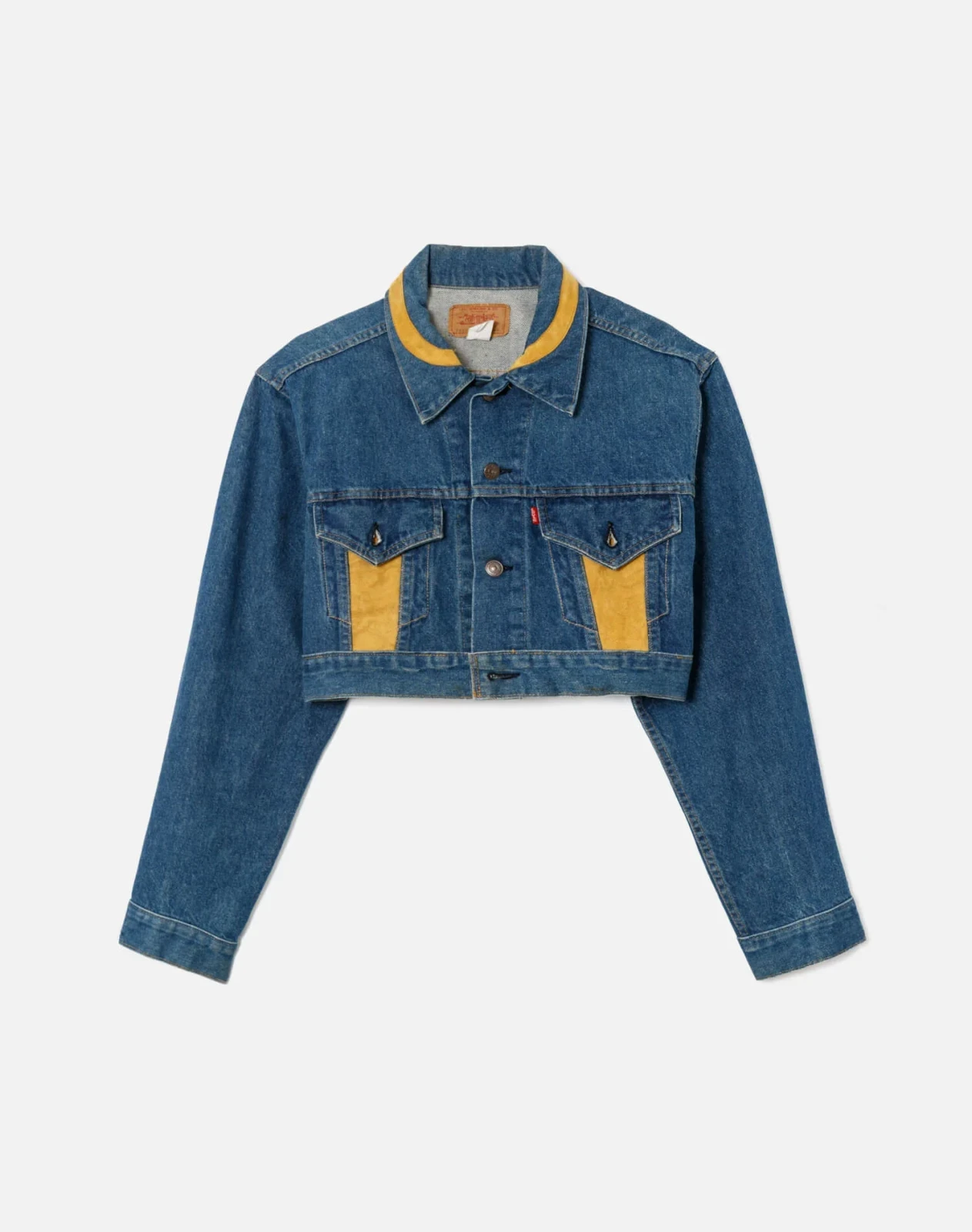 RE/DONE Vintage | 80s Cropped Denim and Suede Jacket | Vintage Jackets
