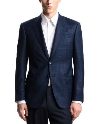 Emporio Armani Regular Fit Wool Silk Jacket