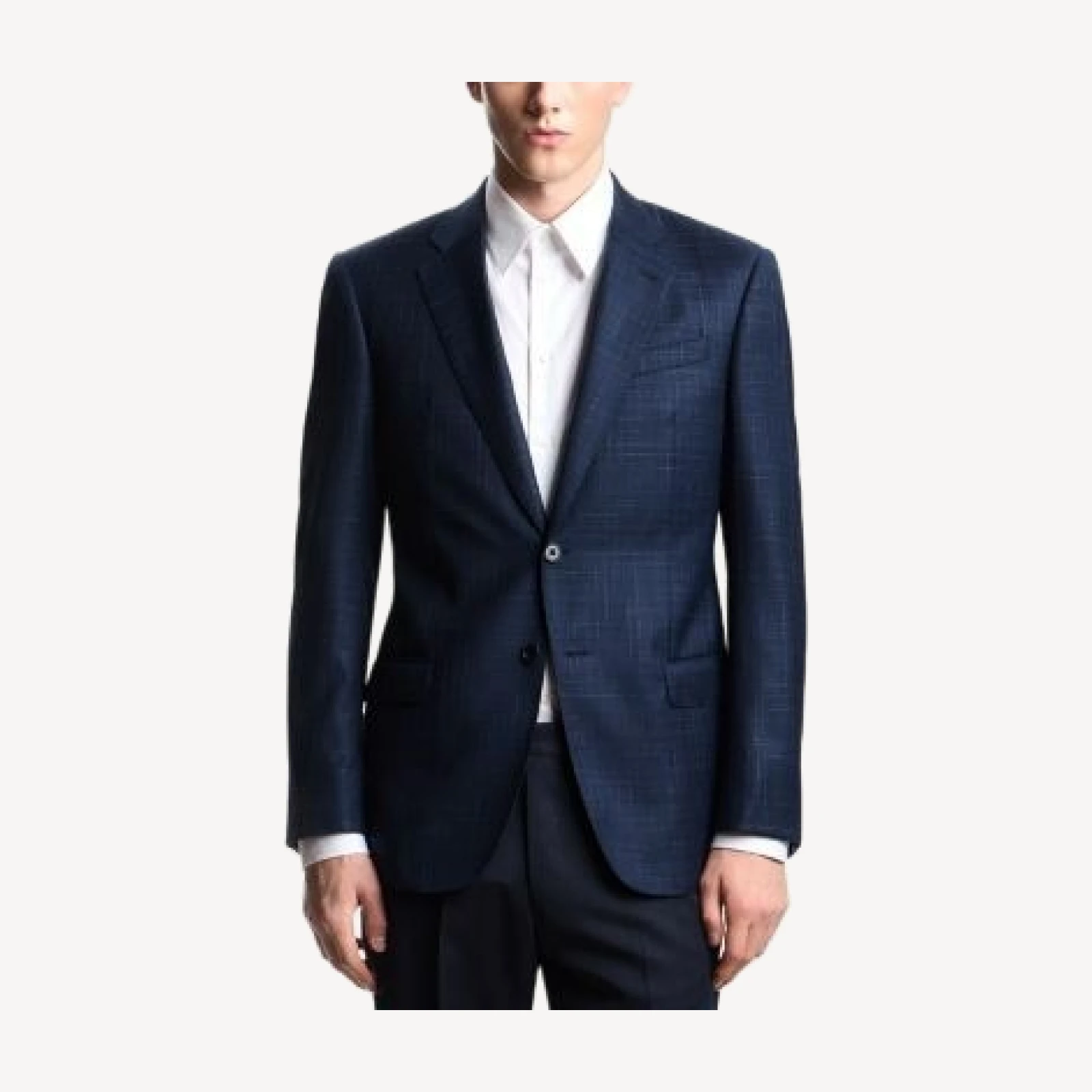 Emporio Armani Regular Fit Wool Silk Jacket