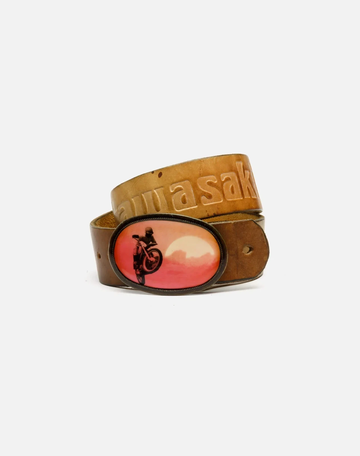 RE/DONE Vintage | 70s Kawasaki Belt with Enameled Buckle | Vintage Belts
