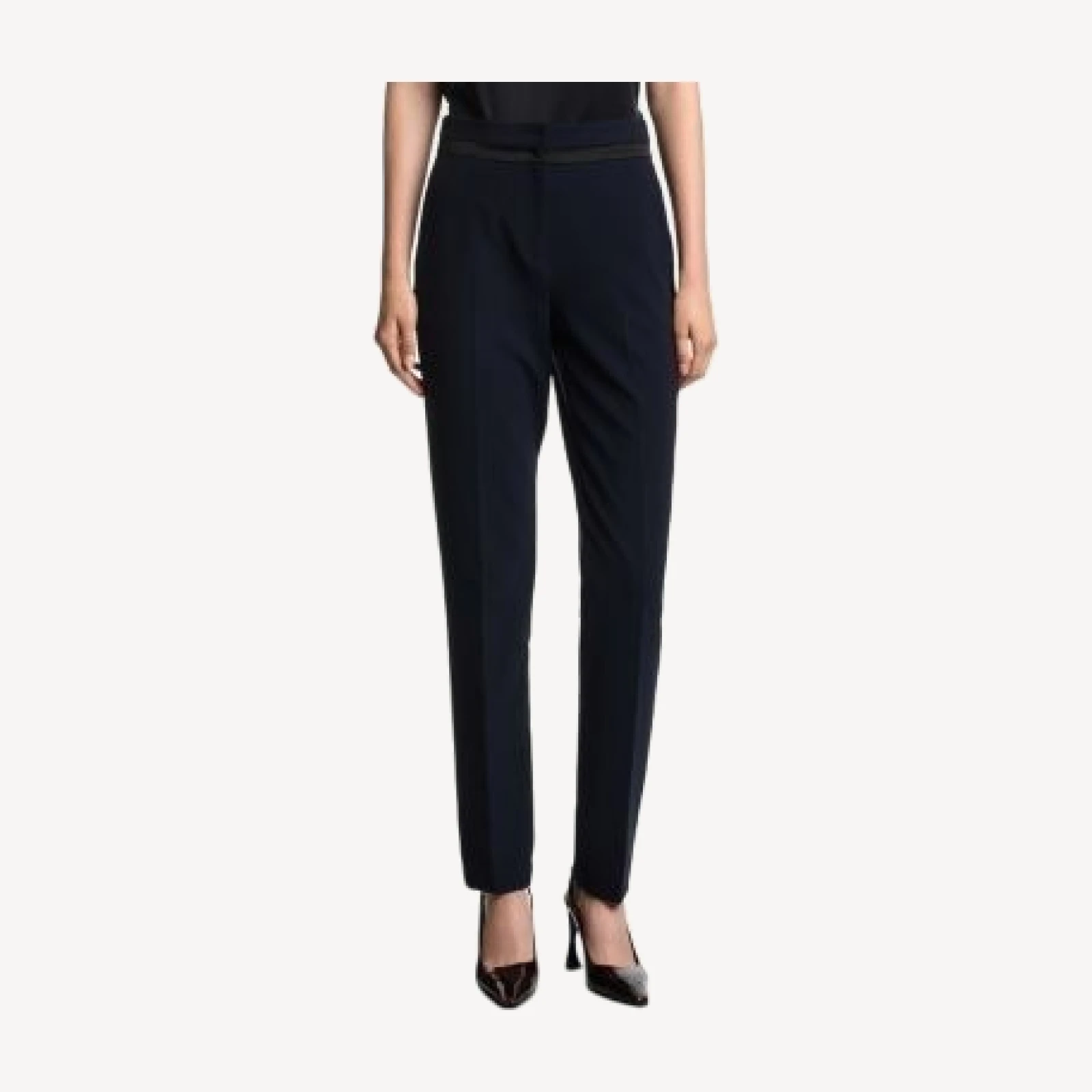 Emporio Armani Satin Striped Pants