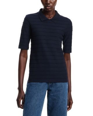 Emporio Armani Frill Striped Top
