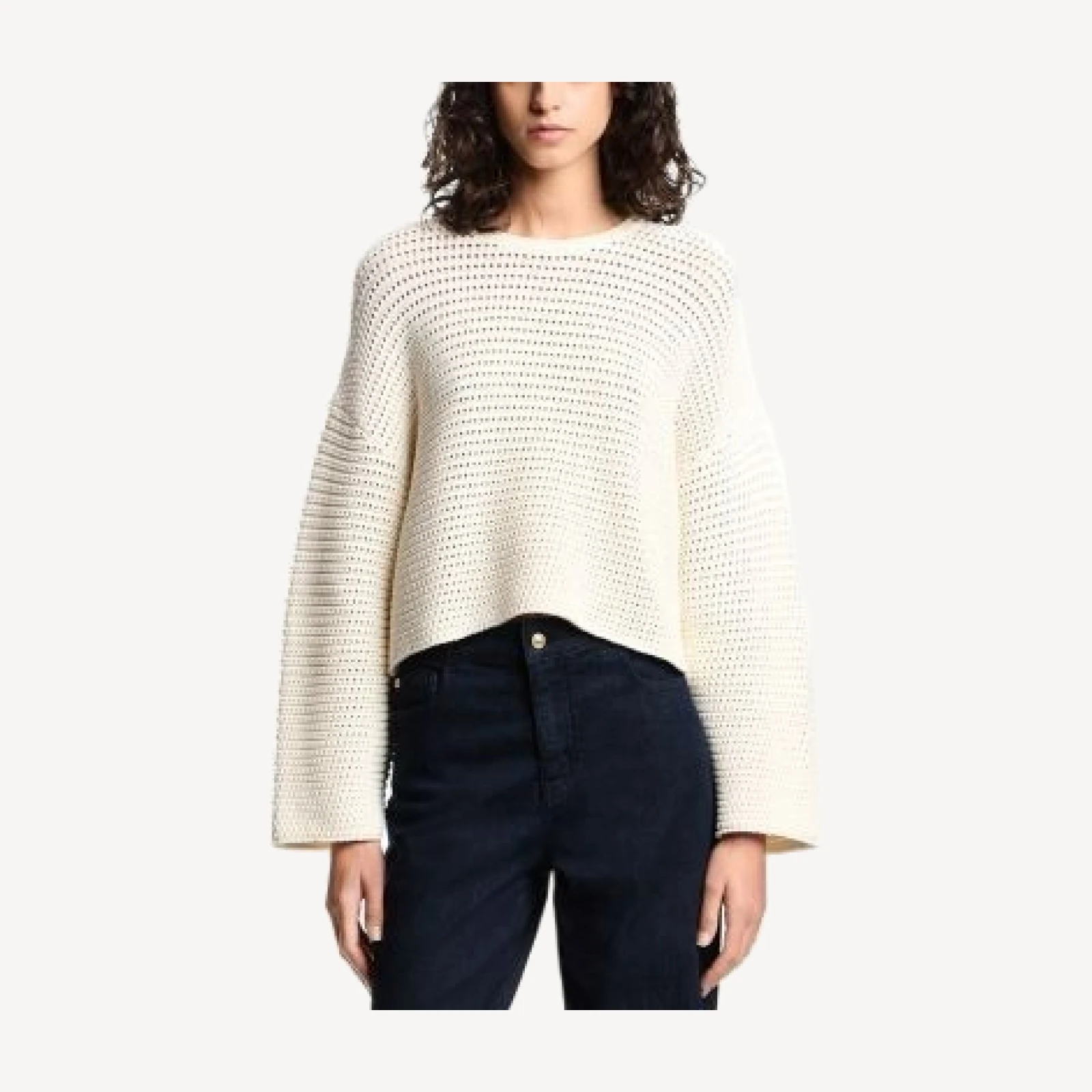 Emporio Armani Perforated Link Stitch Sweater