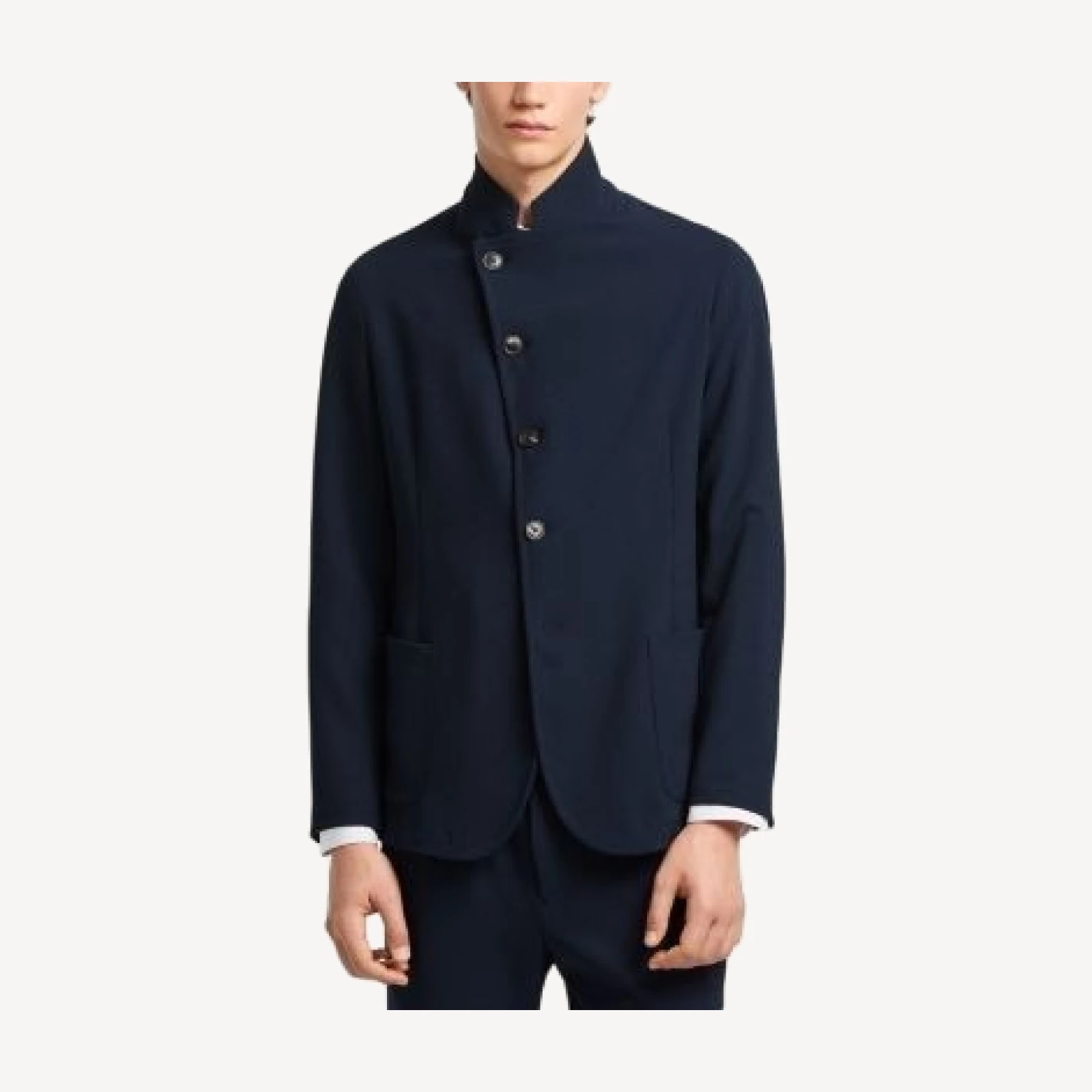 Emporio Armani Guru Collar Asymmetrical Blazer