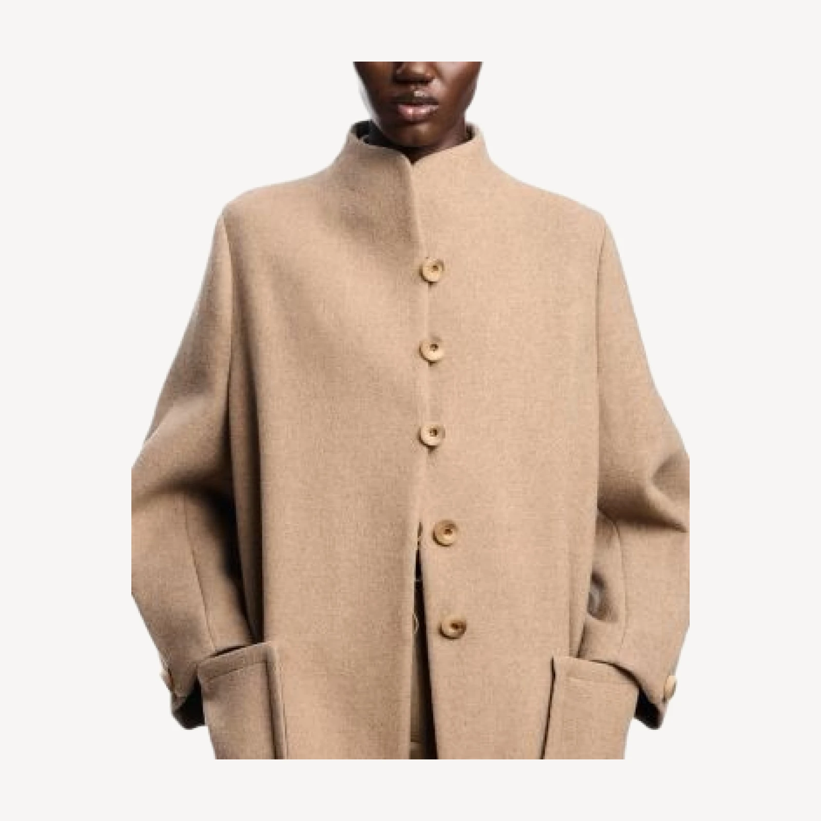Emporio Armani Mock Neck Coat