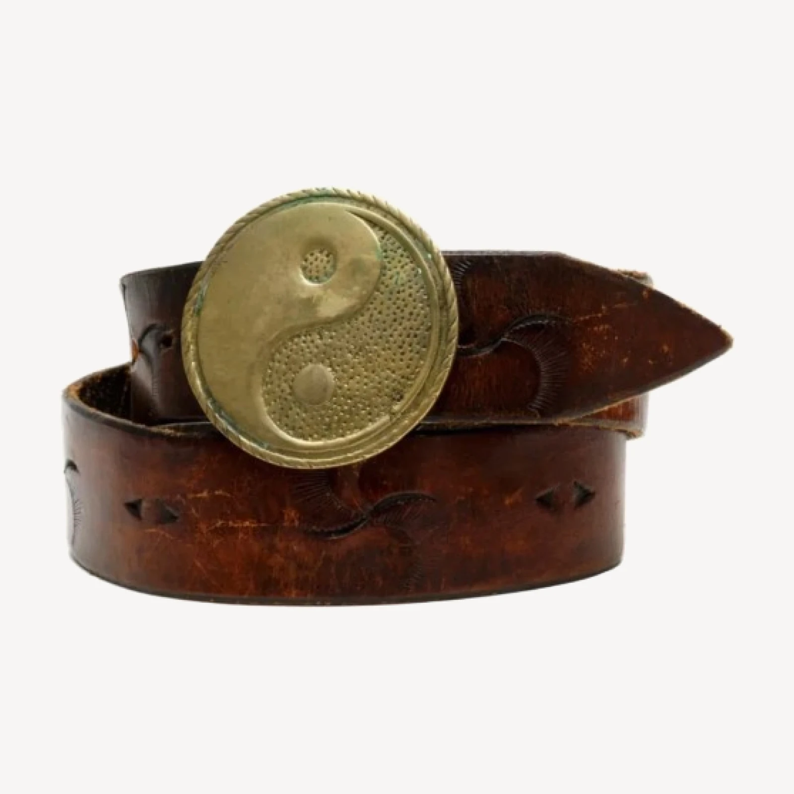 RE/DONE Vintage | 70s Yin Yang Brass Belt | Vintage Belts