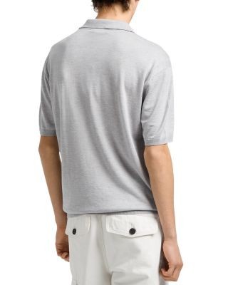 Emporio Armani Regular Fit Zip Knit Polo