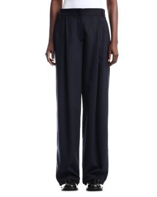 Emporio Armani Wool & Cashmere Stretch Wide Leg Pants