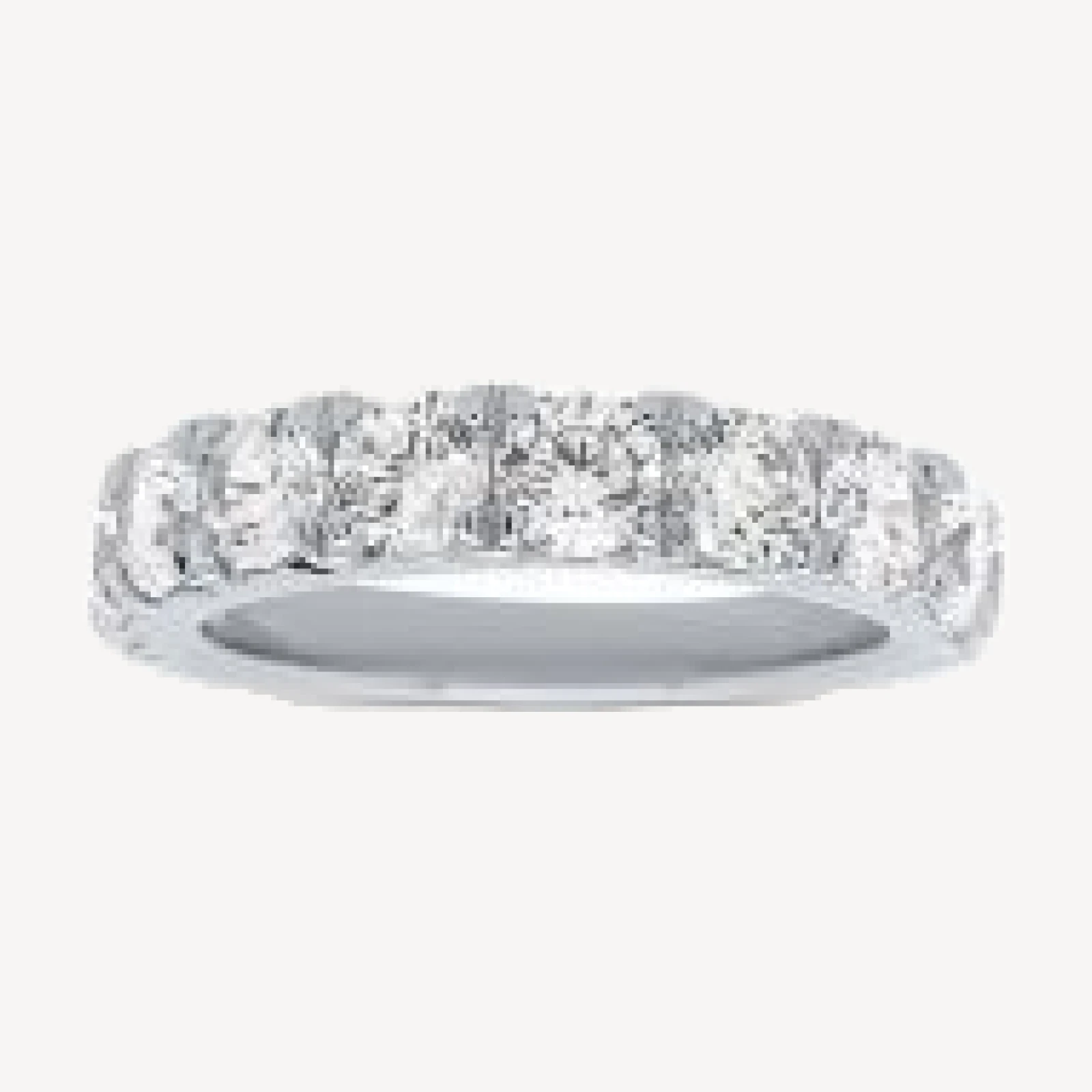 Bloomingdale's Fine Collection Luxe Collection Certified Lab Grown Diamond French Pave Band in 18K White Gold, 2.0 tcw