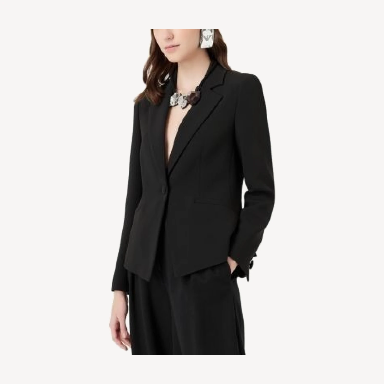 Emporio Armani Cady Crepe Blazer
