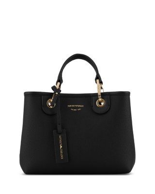 Emporio Armani MyEA Small Black Shopper Tote Bag