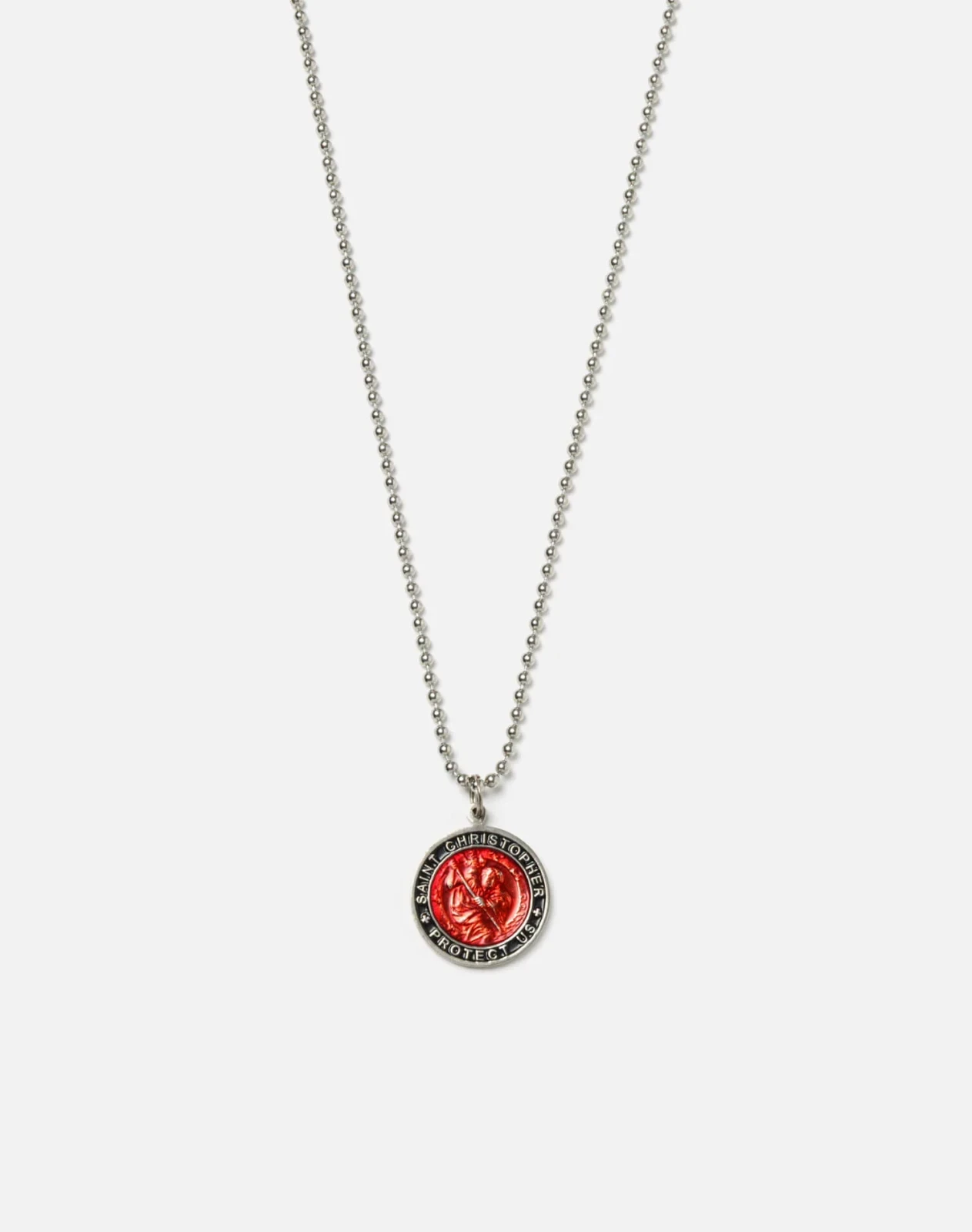 RE/DONE Vintage | 1970s St. Christopher Charm Pendant Surfer Medal Necklace | Vintage Necklaces