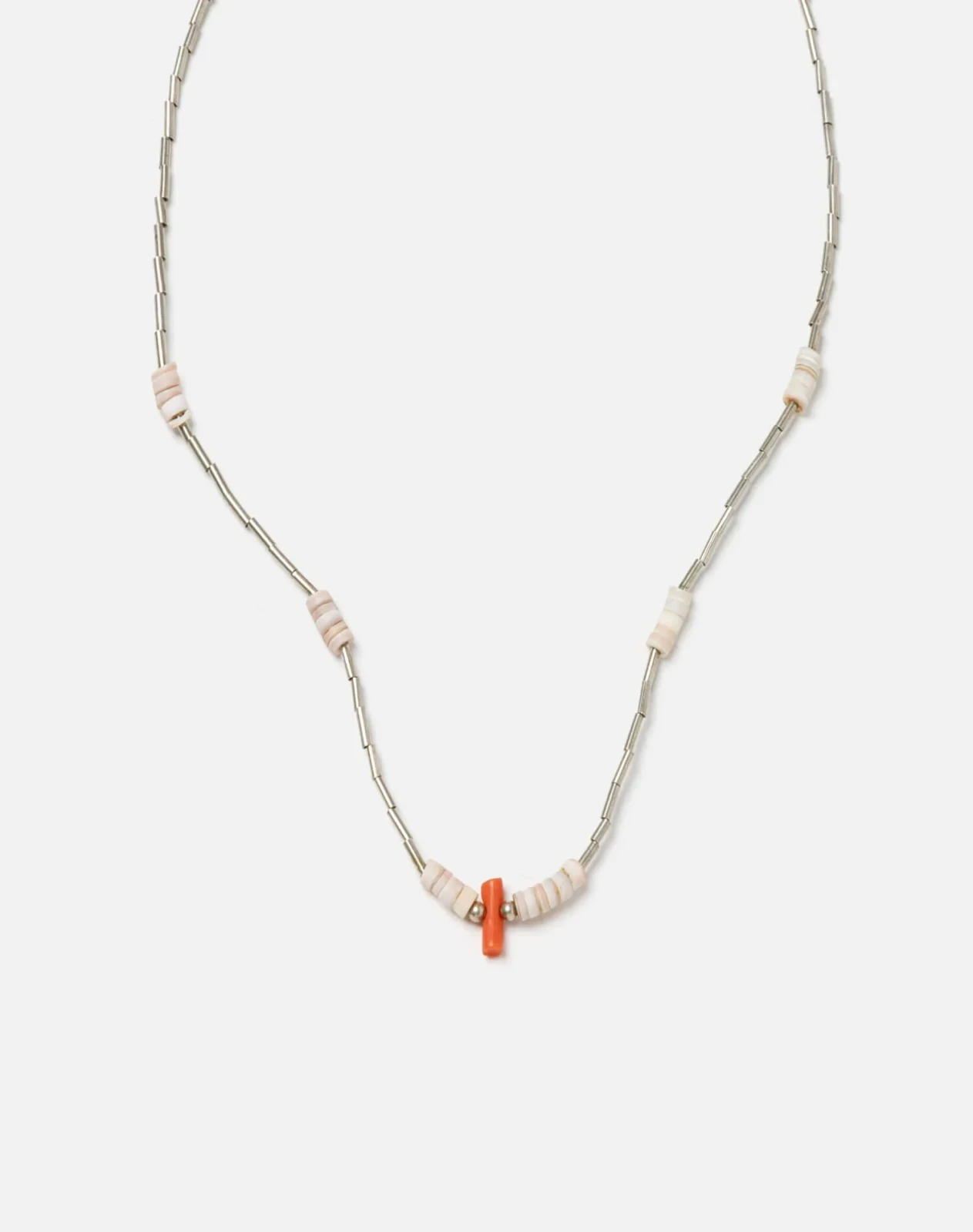 RE/DONE Vintage | 70s Sterling Tube Bead Necklace | Vintage Necklaces
