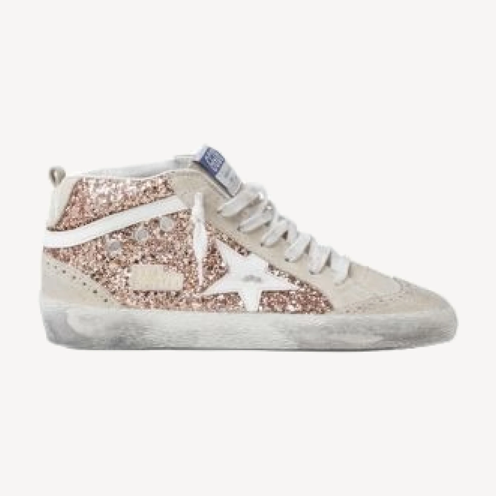 Golden Goose Deluxe Brand Women's Mid Star Glitter Mid Top Sneakers