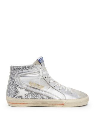 Golden Goose Deluxe Brand Women's Slide Glitter High Top Sneakers