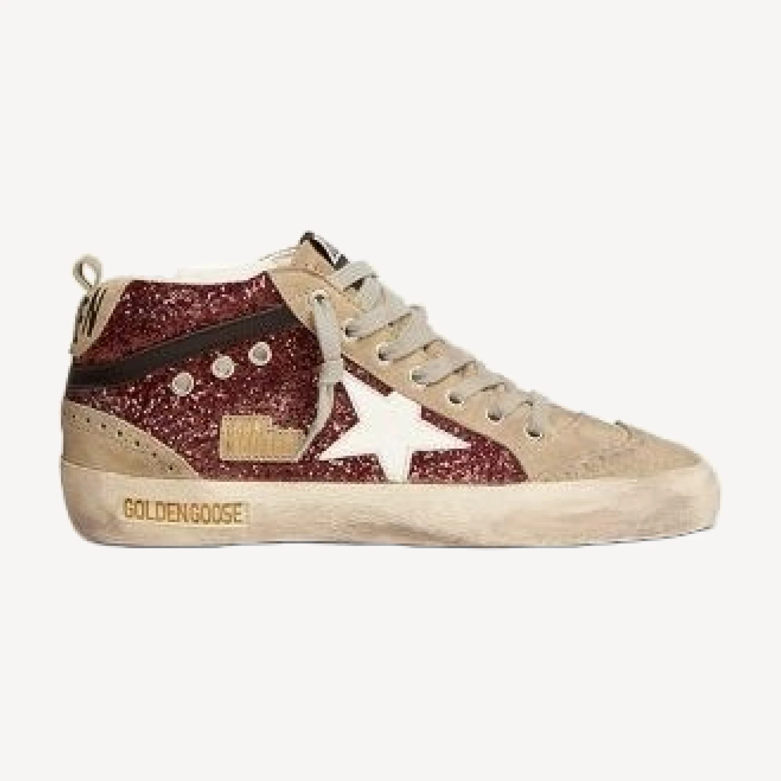 Golden Goose Women's Mid Star Glitter Sneakers