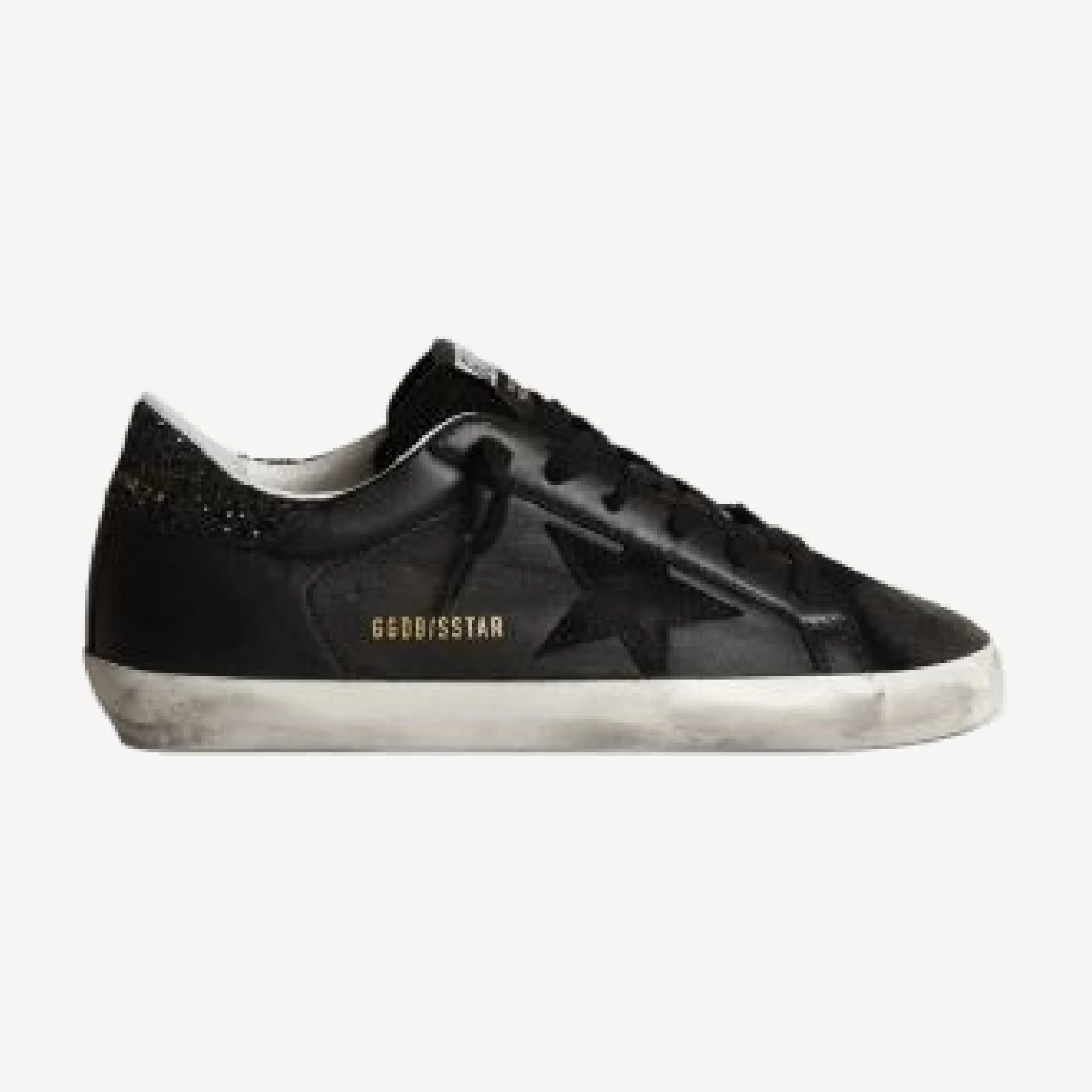 Golden Goose Women's Superstar Glitter Heel Low Top Sneakers
