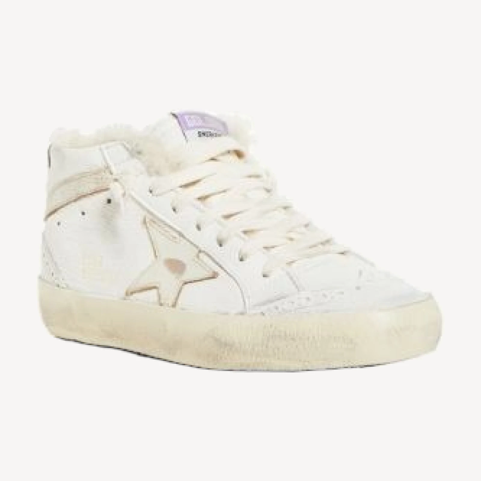 Golden Goose Women's Mid Star Shearling Lined Mid Top Sneakers