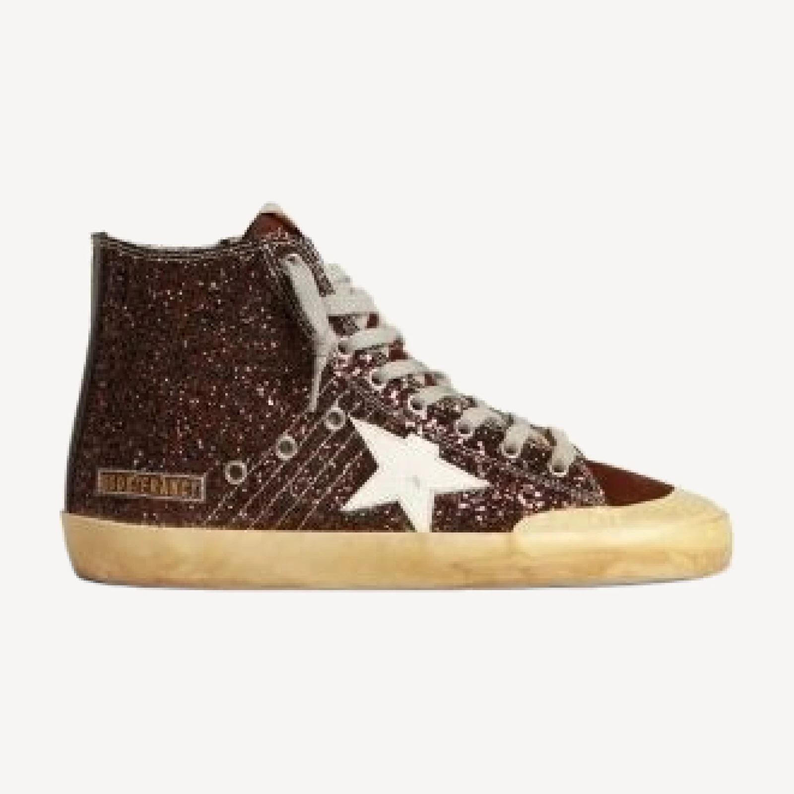 Golden Goose Women's Francy Penstar Glitter High Top Sneakers