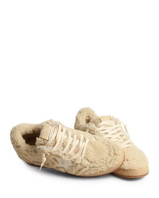Golden Goose Women's Ball Star Shearling Low Top Sneakers
