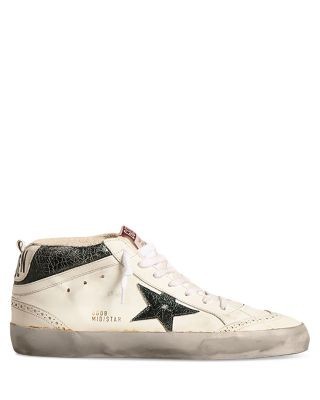 Golden Goose Men's Mid Star Lace Up Wingtip Sneakers