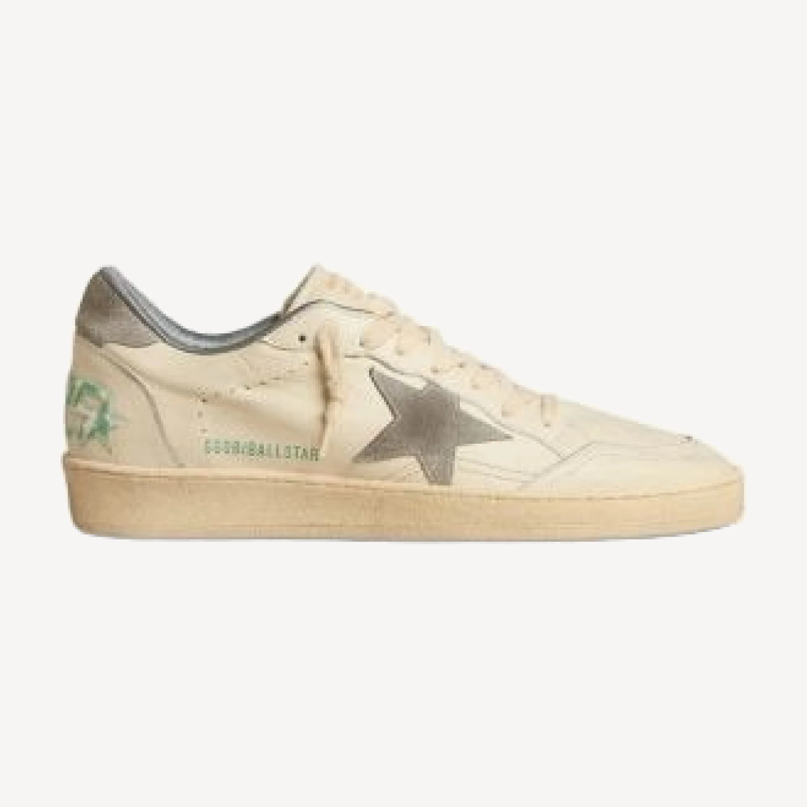Golden Goose Men's Ballstar Leather Upper Sneakers