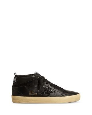 Golden Goose Women's Glitter Star Mid Top Sneakers