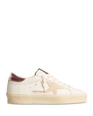 Golden Goose Women's Hi Star Almond Toe Star Patch Platform Sneakers