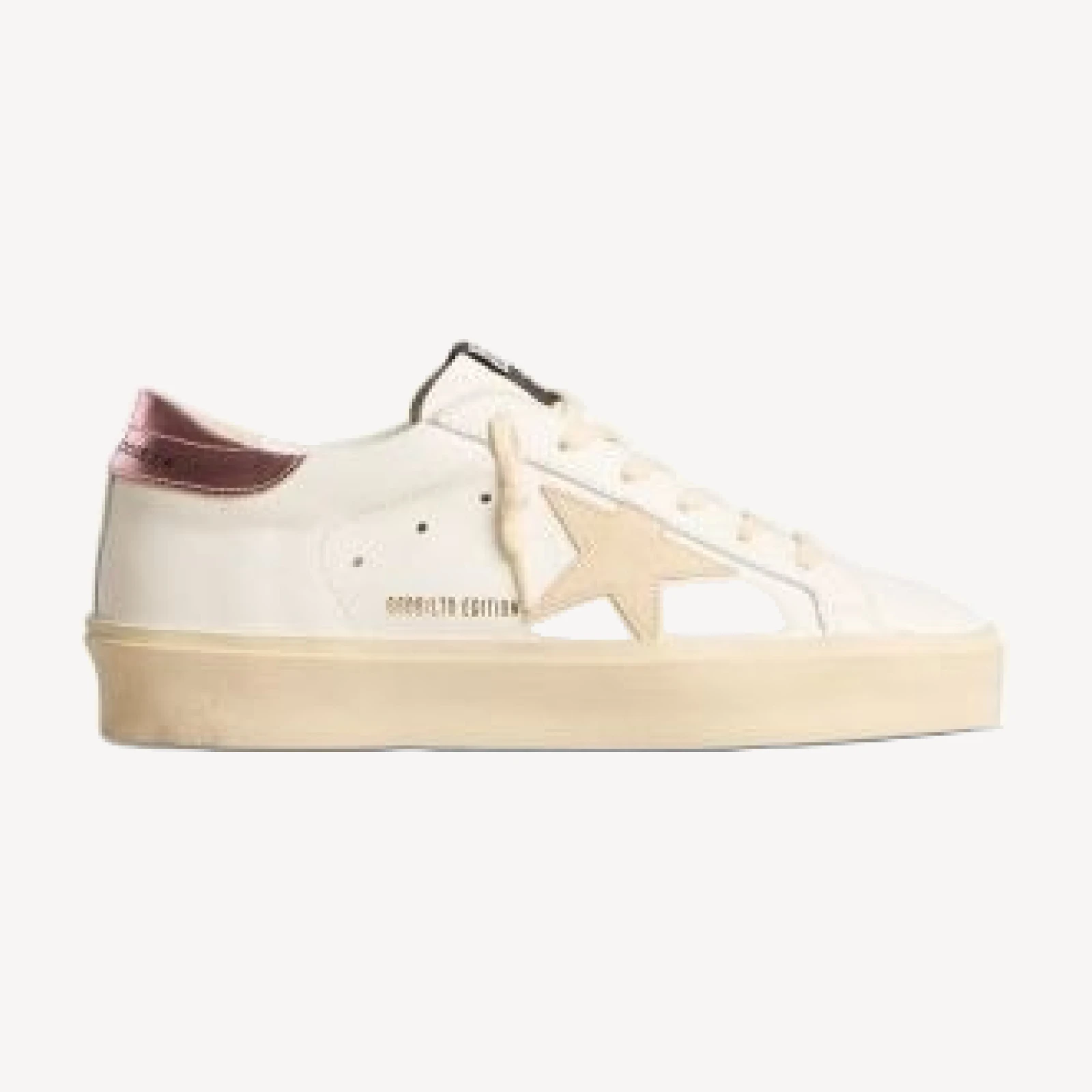Golden Goose Women's Hi Star Almond Toe Star Patch Platform Sneakers