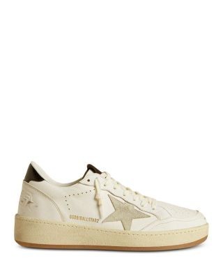 Golden Goose Men's Ballstar Leather Low Top Sneakers