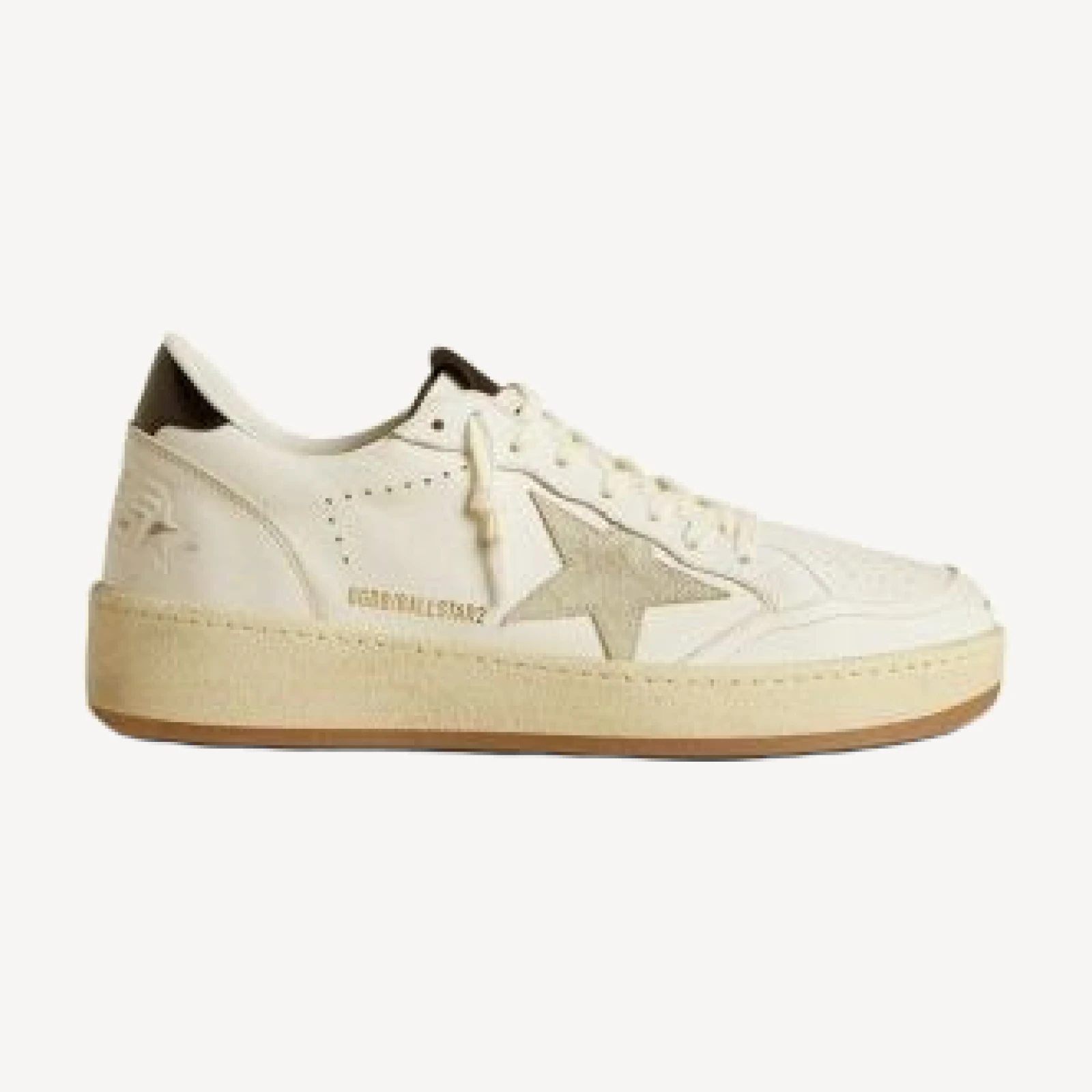 Golden Goose Men's Ballstar Leather Low Top Sneakers
