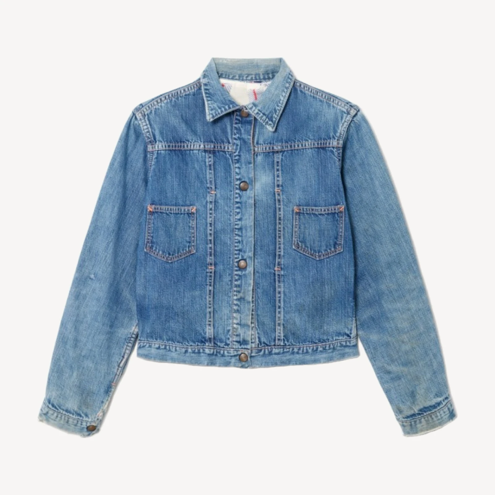 RE/DONE Vintage | 50s Flannel Lined Denim Jacket -#17 | Vintage Jackets