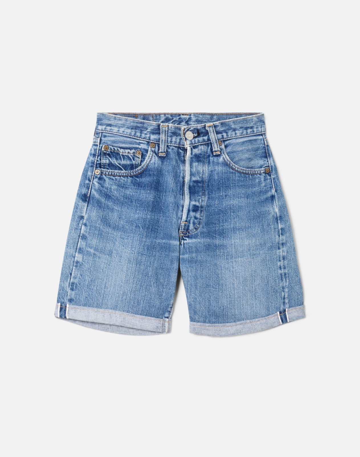 70s Single Stitch Selvedge Bar Tack Levi's 501Shorts -#22