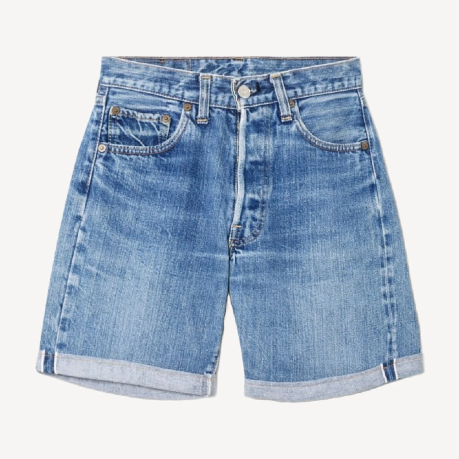 70s Single Stitch Selvedge Bar Tack Levi's 501Shorts -#22
