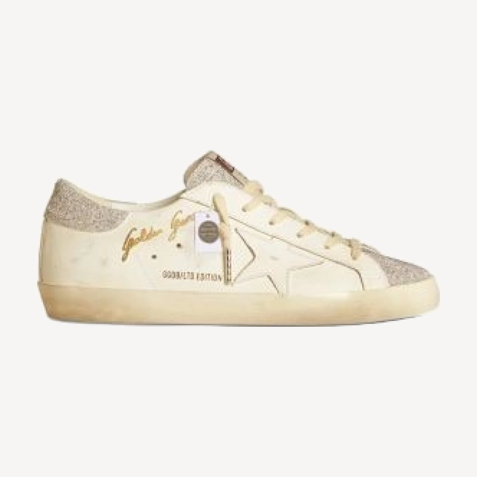 Golden Goose Unisex Super Star Signature Lace Up Sneakers