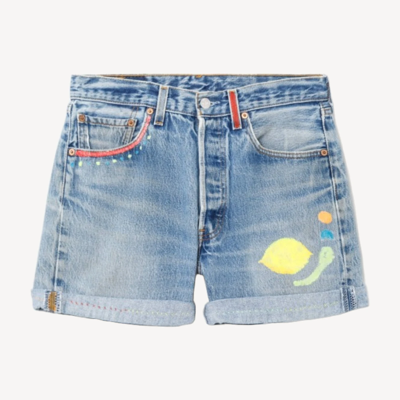 80s Hand Painted 501 Levi's Shorts -#27