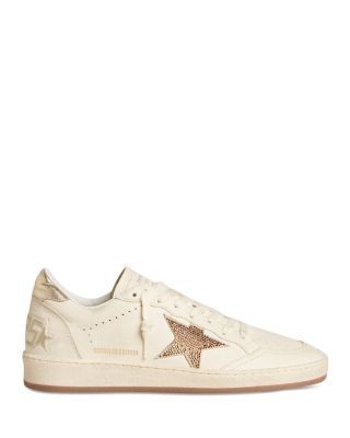 Golden Goose Women's Ball Star Leather Up Low Top Sneakers