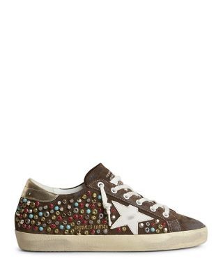 Golden Goose Women's Super Star Suede Embellished Sneakers