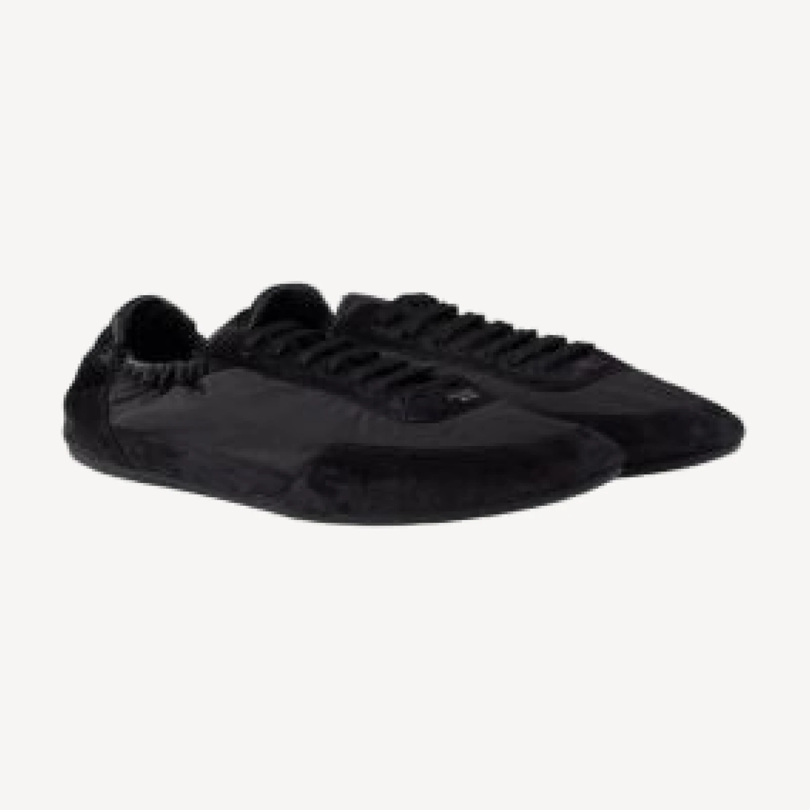 Prada Men's Collapse Re-Nylon and Suede Elasticized Sneakers