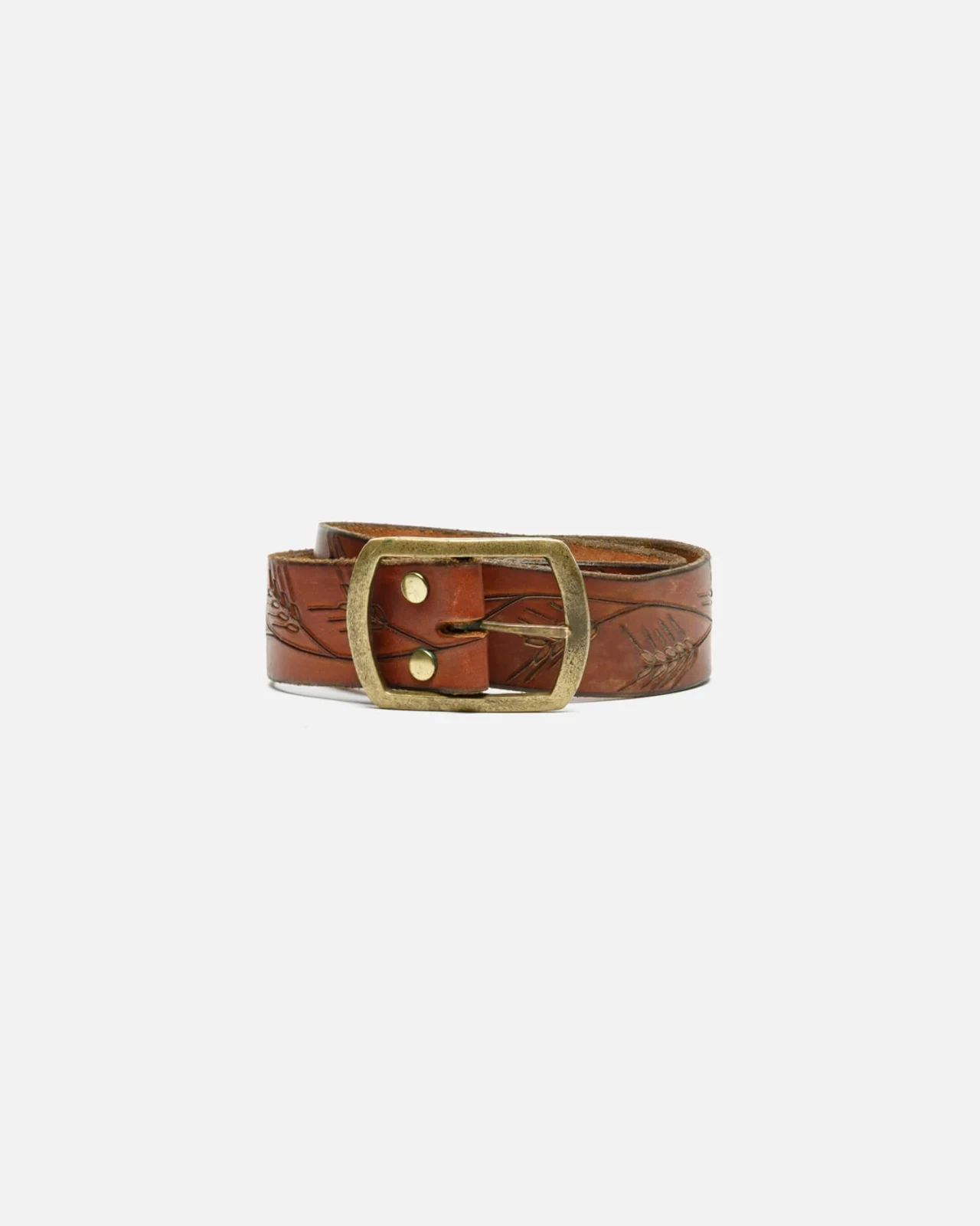 RE/DONE Vintage | 70s Wheat Embossed Leather Belt -#43 | Vintage Belts