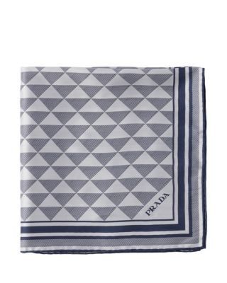 Prada Jacquard Silk Scarf 55X55