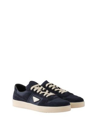 Prada Men's Downtown Re-Nylon And Suede Sneakers