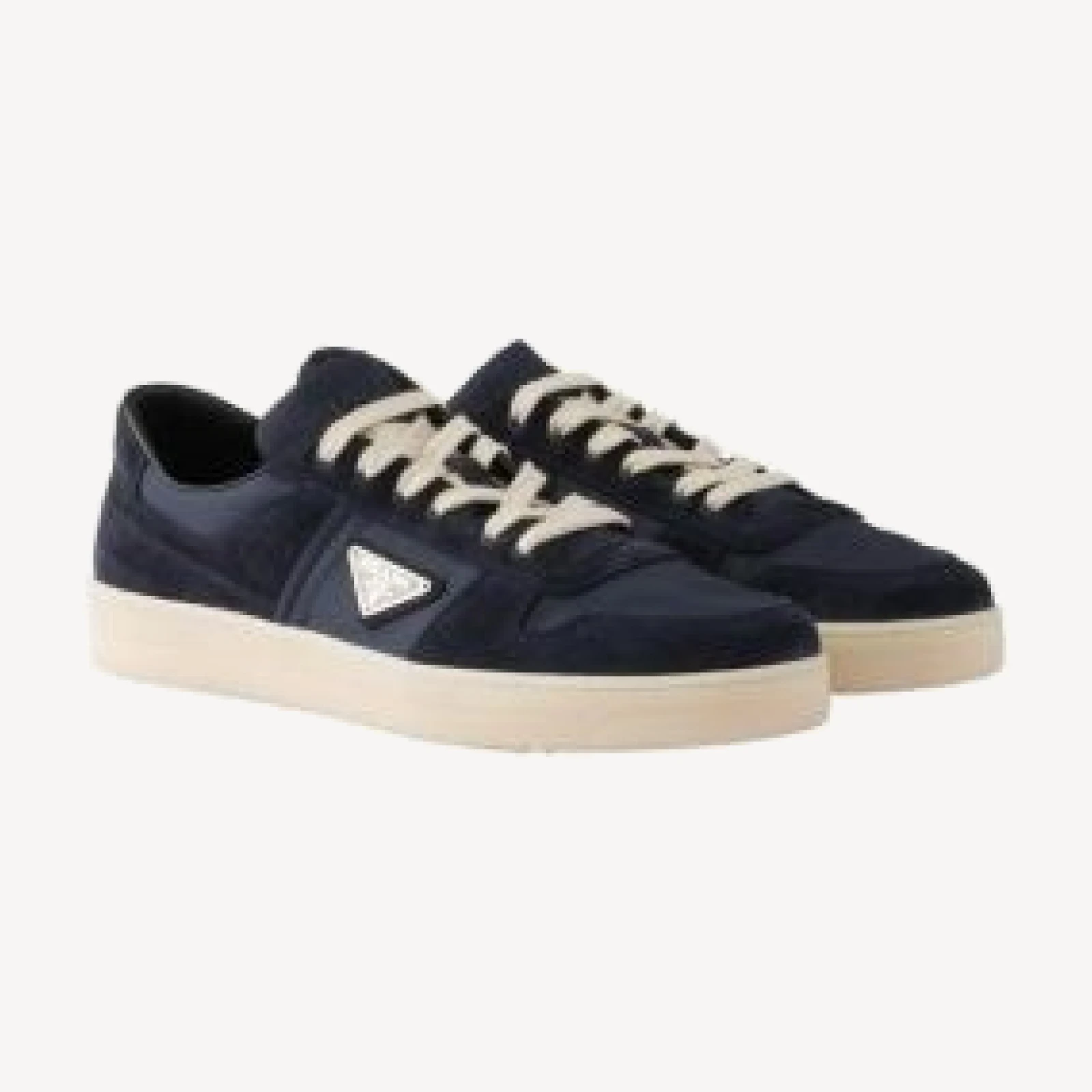 Prada Men's Downtown Re-Nylon And Suede Sneakers