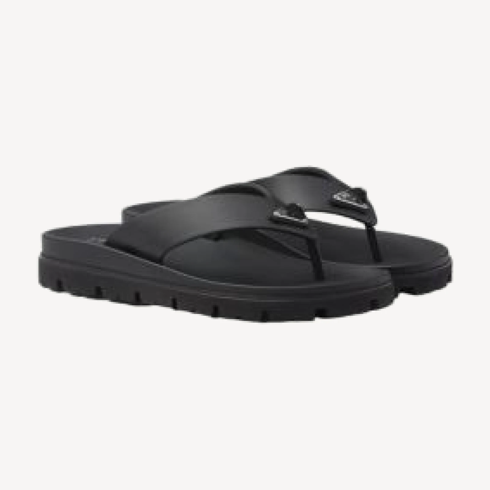 Prada Men's Rubber Thong Sandals
