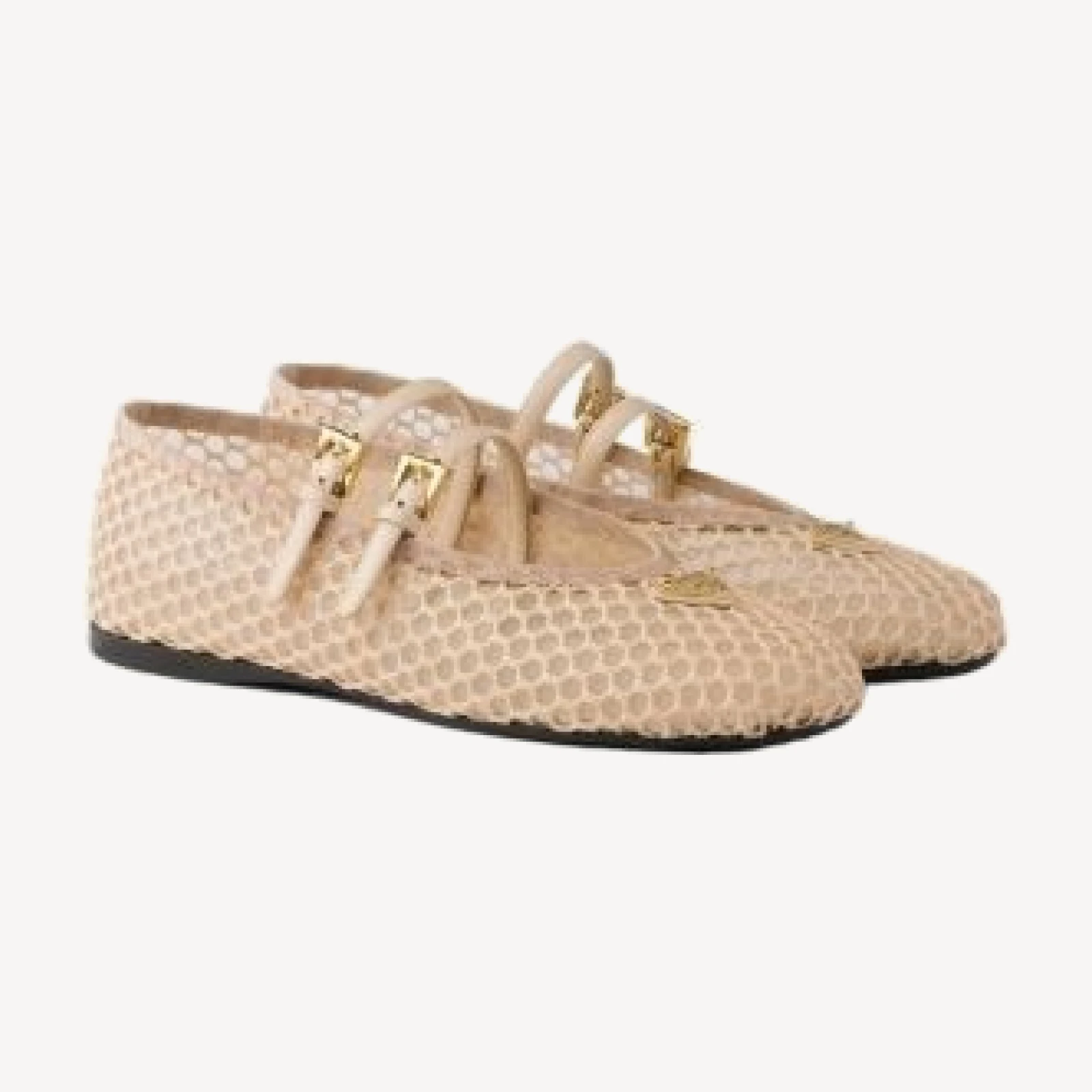 Prada Women's Mesh Fabric Ballerinas