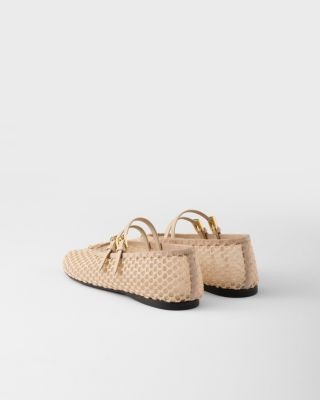Prada Women's Mesh Fabric Ballerinas