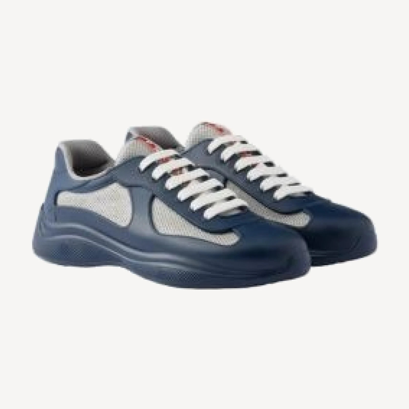 Prada Men's America's Cup Soft Rubber and Bike Fabric Sneakers
