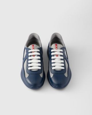 Prada Men's America's Cup Soft Rubber and Bike Fabric Sneakers