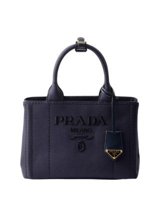 Prada Jardiniere Small Cotton Canvas Handbag