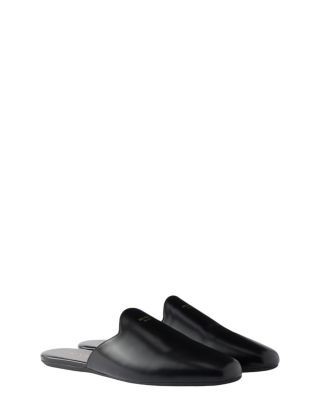 Prada Women's Brushed Leather Mules